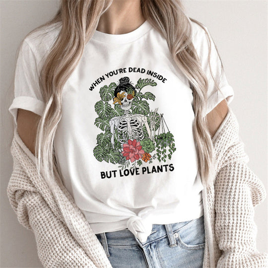 Fashion Tarot Women Print T-shirts Female Cartoon Tops