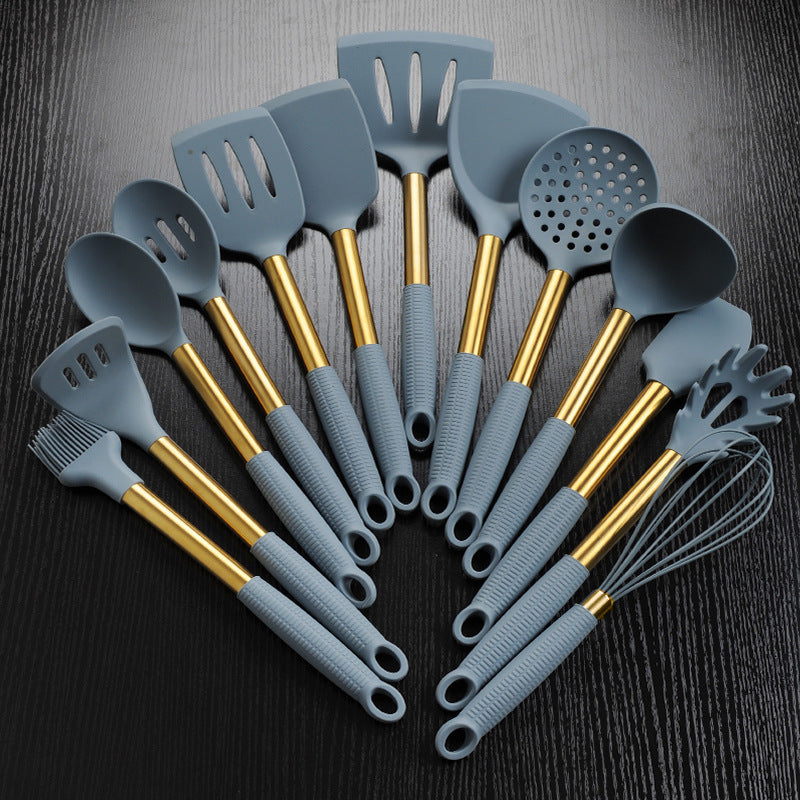 Silicone Kitchenware With Stainless Steel Handle