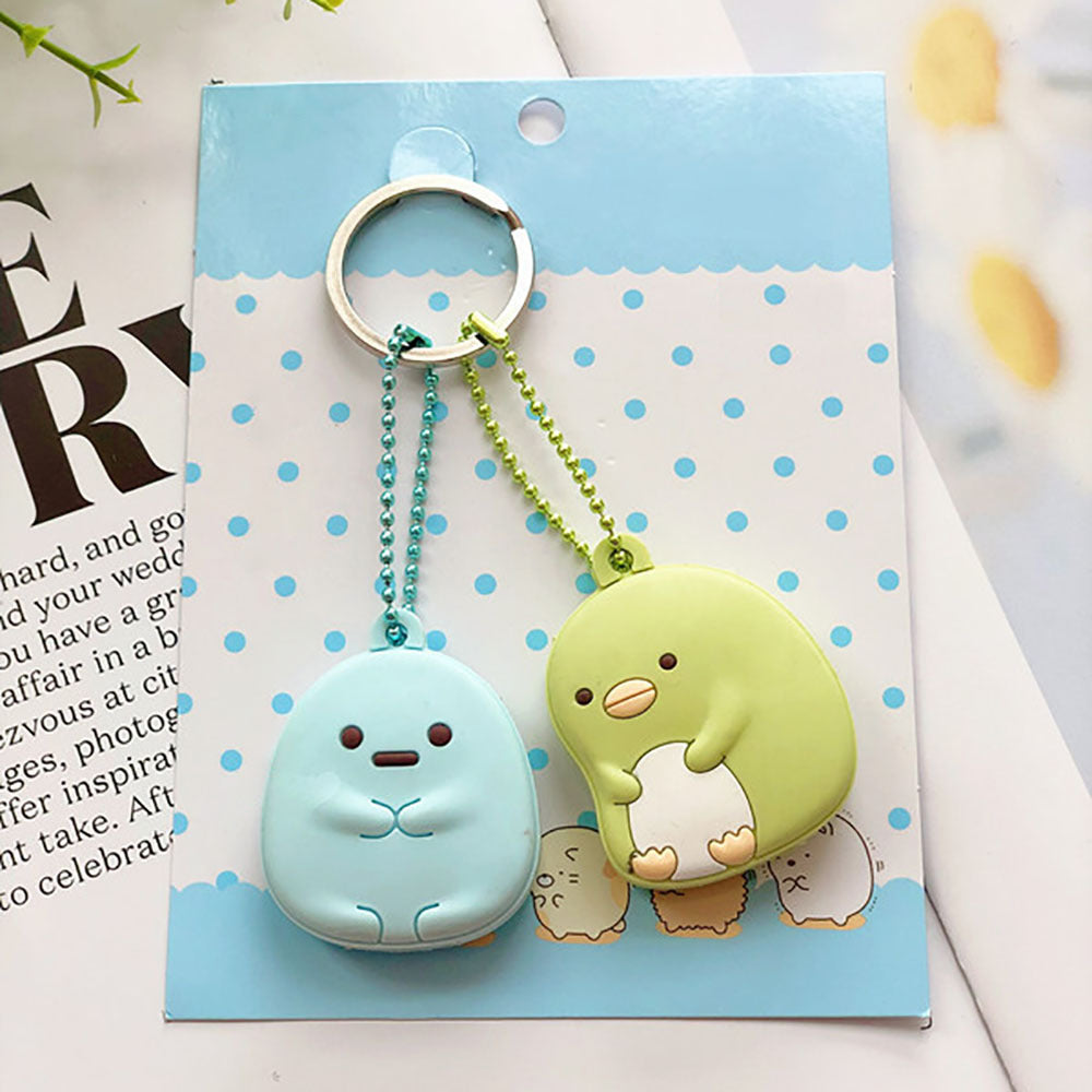 Cartoon Animal Cute Anime Silicone Keychain Female Funny