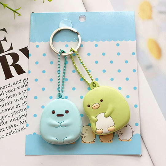 Cartoon Animal Cute Anime Silicone Keychain Female Funny