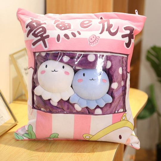 Cartoon plush pillow