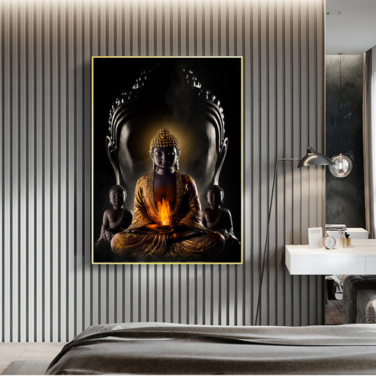 God Buddha Wall Art Canvas  Modern Buddha Canvas Art Paintings On The Wall Canvas Pictures Buddhism Posters Wall Decor