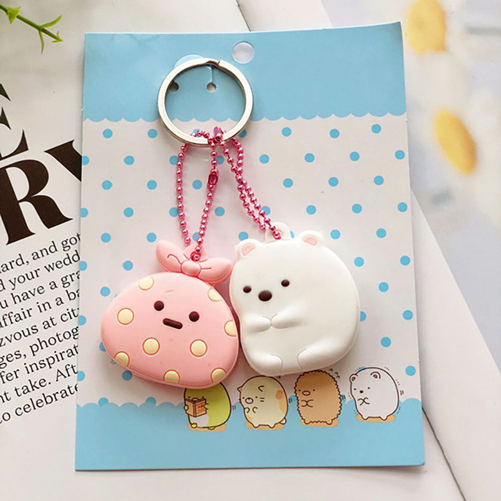 Cartoon Animal Cute Anime Silicone Keychain Female Funny