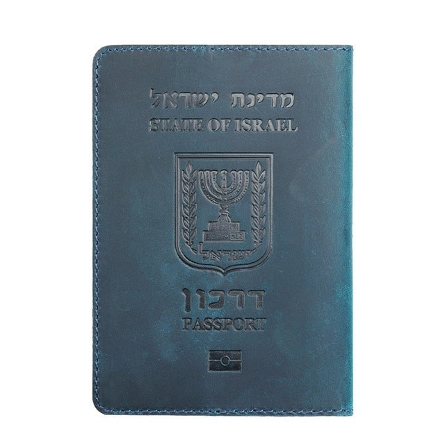 Israel edition leather passport holder