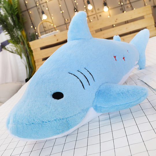 Shark plush pillow