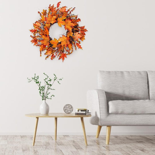 Autumn harvest decorative wreath