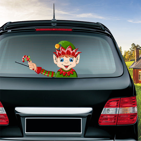 Popular Santa Claus wiper sticker can remove the car rear windshield wiper Sticker Car Stickers