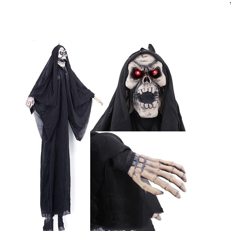 Halloween big hanging ghost horror props skull decoration