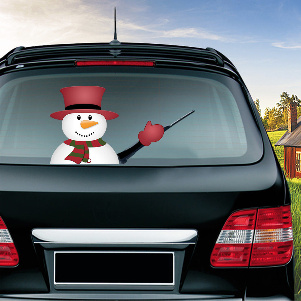 Popular Santa Claus wiper sticker can remove the car rear windshield wiper Sticker Car Stickers