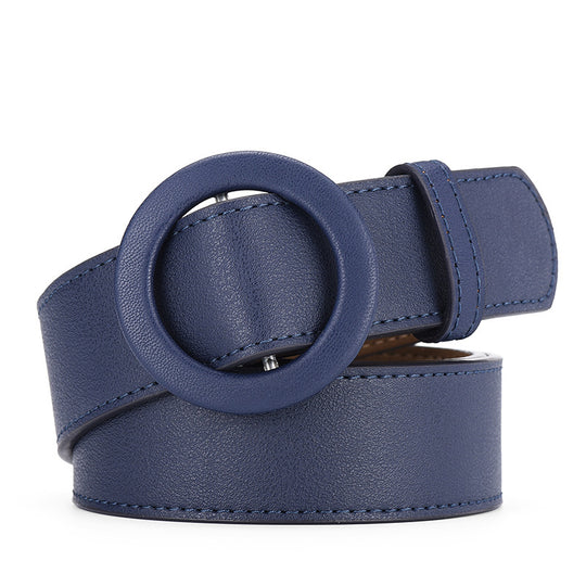 Lady Leather Bag Buckle Belt Korean Edition Fashion