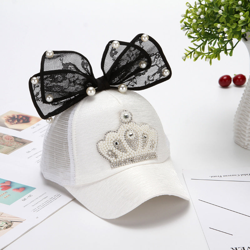 Children's Hats Korean Girl Summer Caps Breathable Mesh Visor Baseball Cap Beach Sunscreen Princess Hat