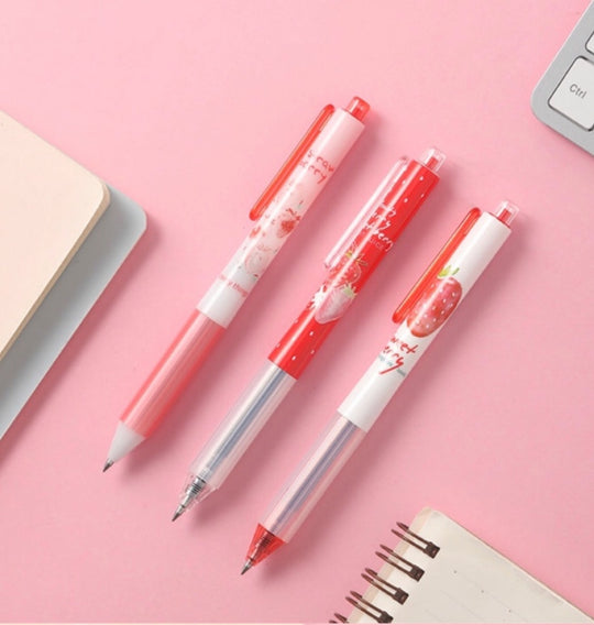 Strawberry Limited Series Quick-Drying Gel Pen