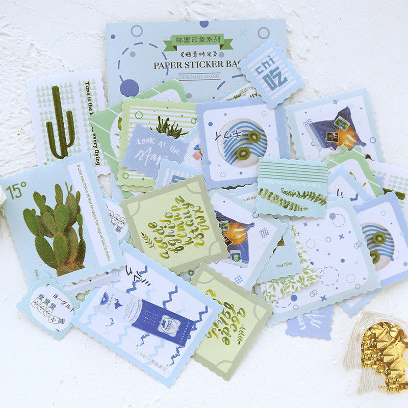 Stamp Impression Sticker Pack Salt Envelope Sealing Sticker