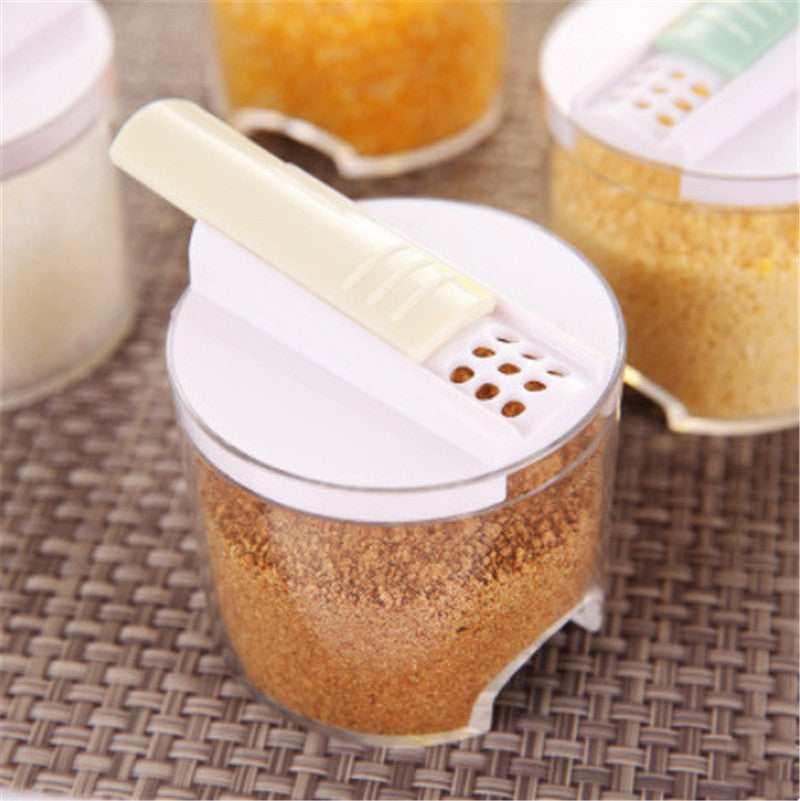 Kitchenware Plastic Sealed Double Lid Seasoning Box