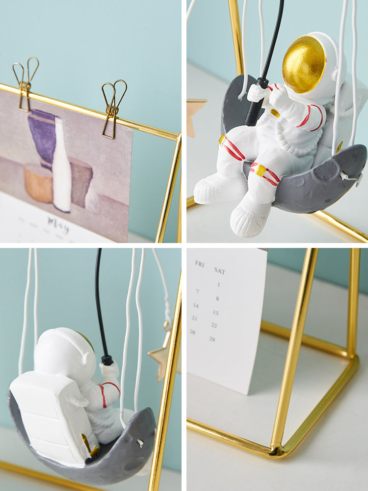 Home Decoration Accessories For Living Room Astronaut Statues Office Desk Decoration Gifts Space Man Figurines No paper calendar