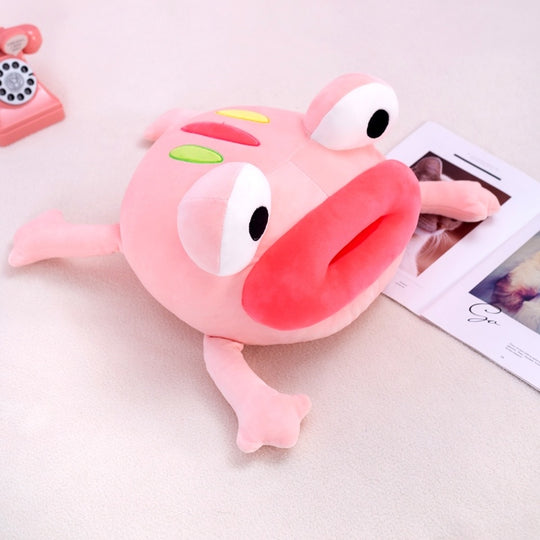 Sausage Mouth Doll Pomming Frog Doll Funny Frog Hugging Pillow