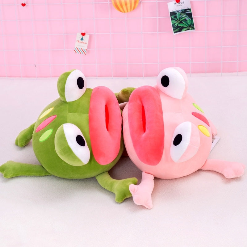 Sausage Mouth Doll Pomming Frog Doll Funny Frog Hugging Pillow