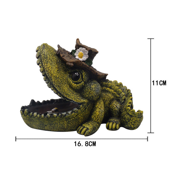 Cute Turtle Shape Ashtray Resin Crafts Artificial Figurines