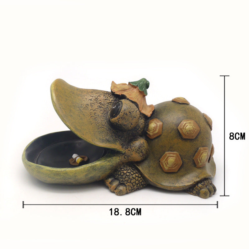 Cute Turtle Shape Ashtray Resin Crafts Artificial Figurines