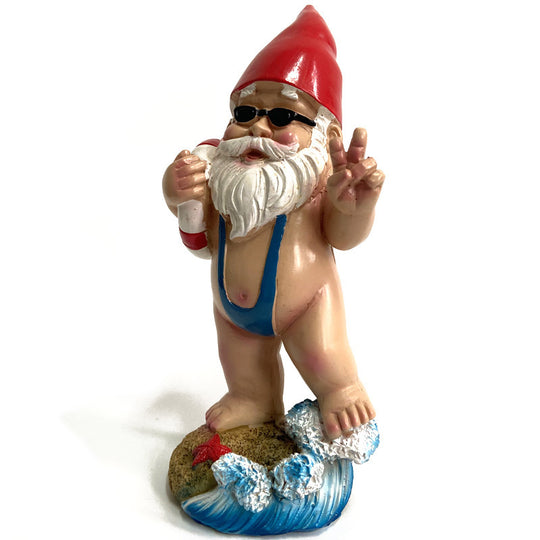 Resin Statue Ornament Decoration Swimsuit Dwarf