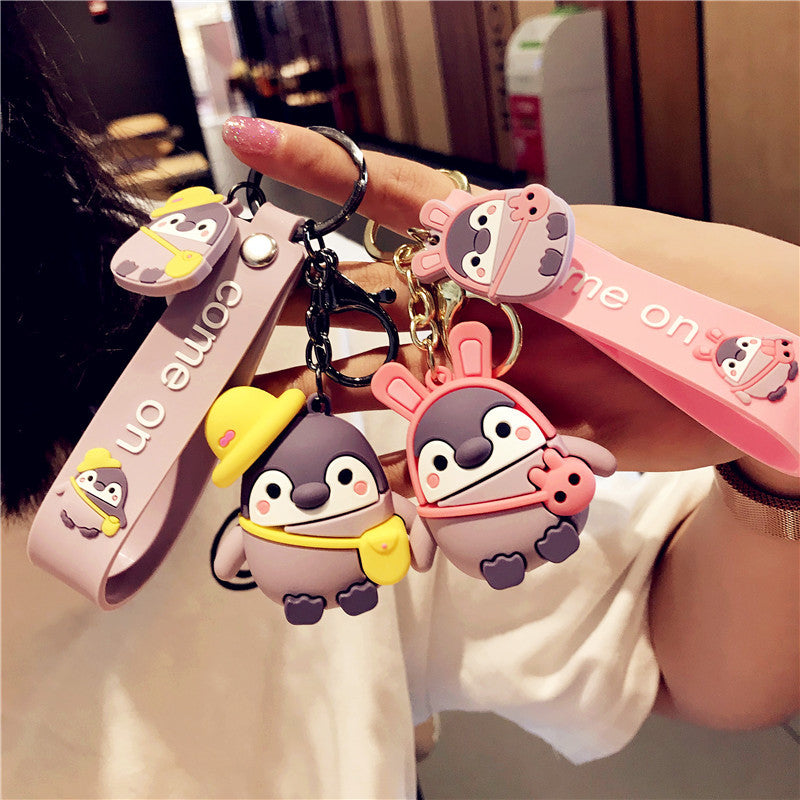 Creative Cartoon Cute Penguin Keychain Couple Pendant