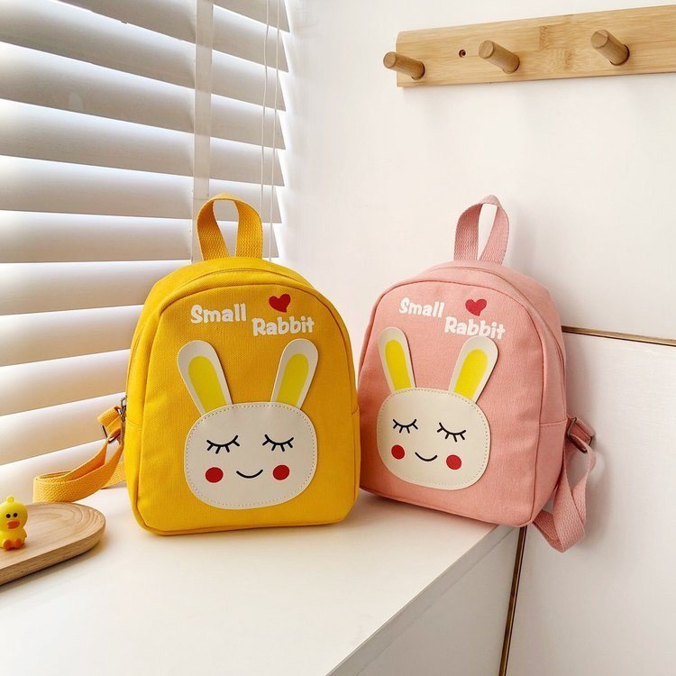 Children's Bags Girls Canvas Backpacks Cute Cartoon Girls Backpacks