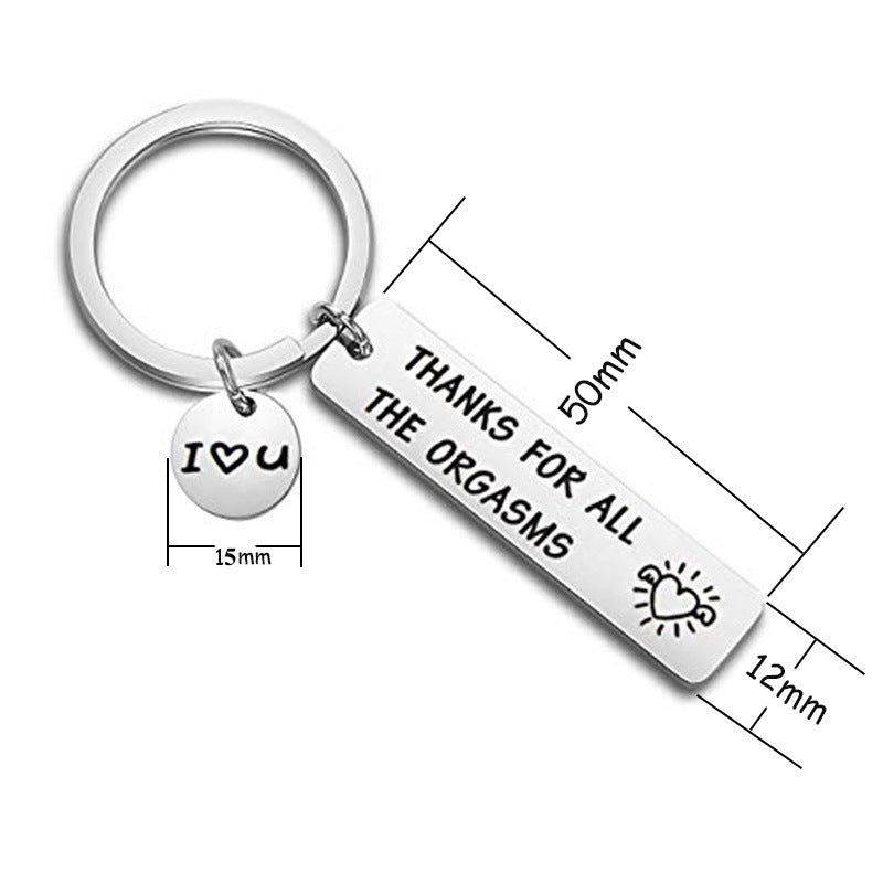 Stainless Steel Long Keychain Long Keychain Europe And America