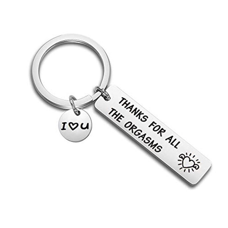 Stainless Steel Long Keychain Long Keychain Europe And America