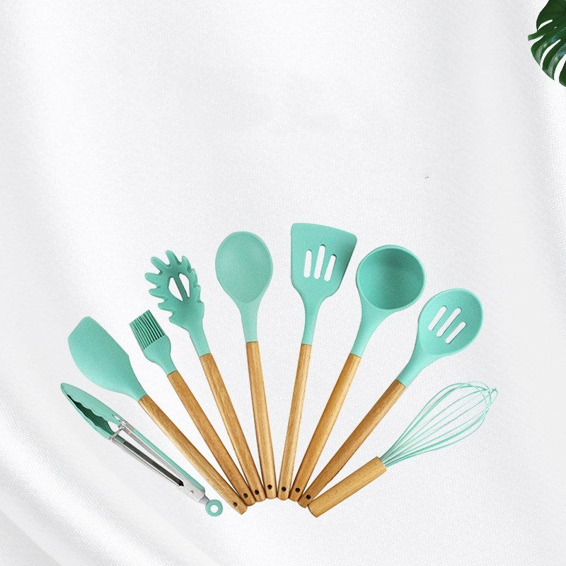 New silicone kitchenware with wooden handle