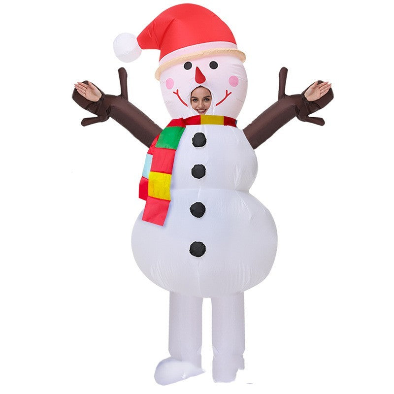 Christmas Old Man Snowman Gingerbread Man Inflatable Clothing