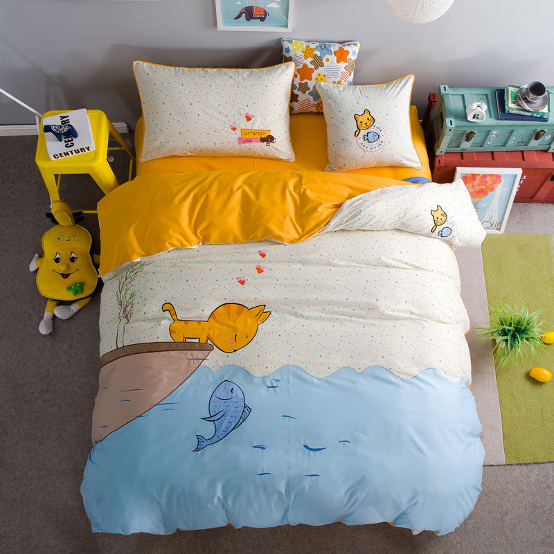 Four sets of children's bedding