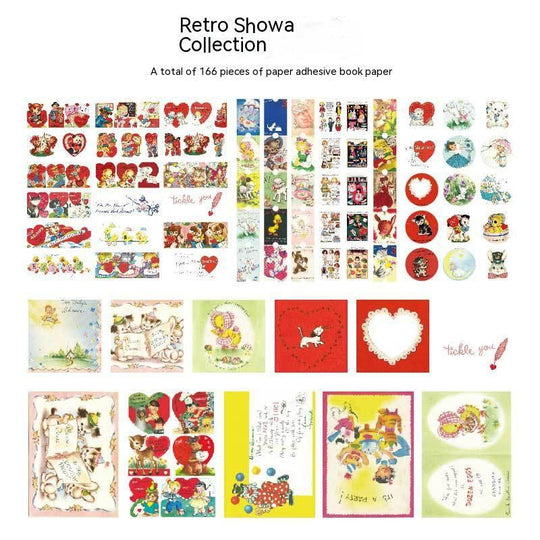 Retro Series Notebook Sample Data Decorative Stickers