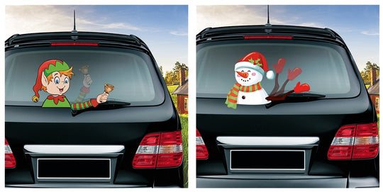 Popular Santa Claus wiper sticker can remove the car rear windshield wiper Sticker Car Stickers