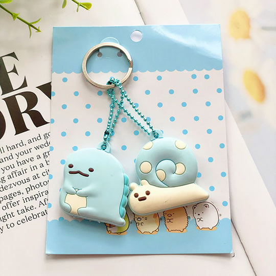 Cartoon Animal Cute Anime Silicone Keychain Female Funny