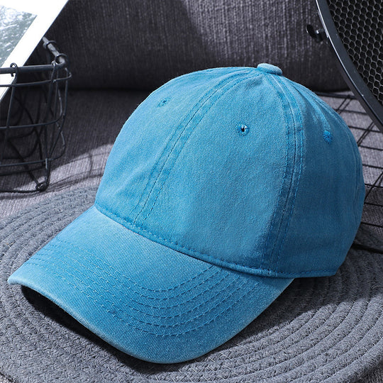 Washed Baseball Caps For Men And Women Outdoor Distressed Sun Hats Simple Caps