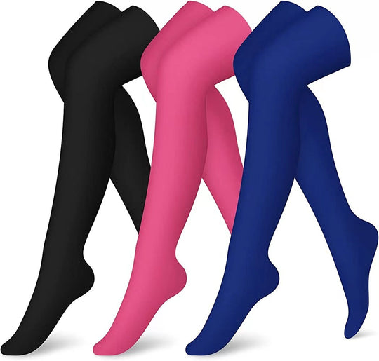 Pattern Gradient Leggings Lengthened Knee Socks