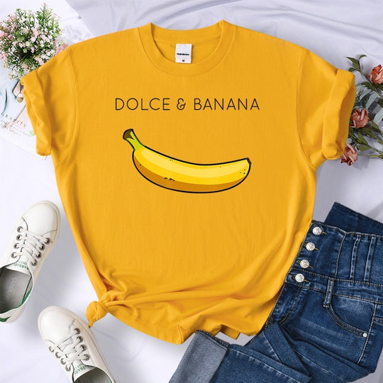 Dolce Banana Anime Printed T Shirts