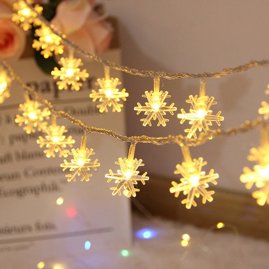 Room Decoration LED Snowflake Lighting Chain