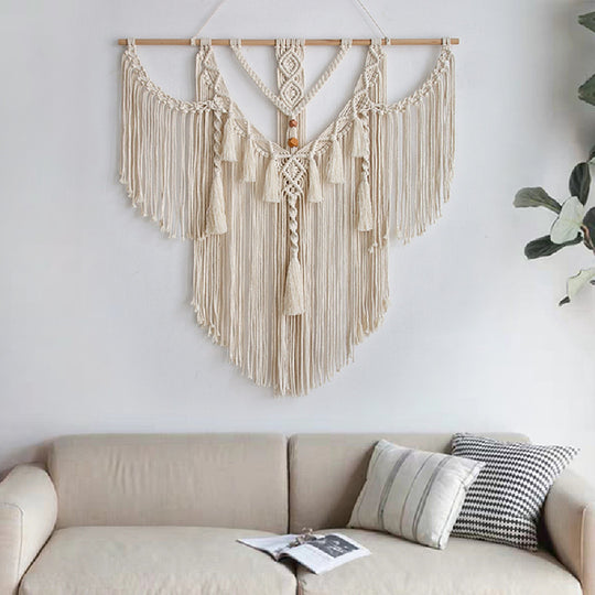 Handmade Cotton Rope Tassel Tapestries