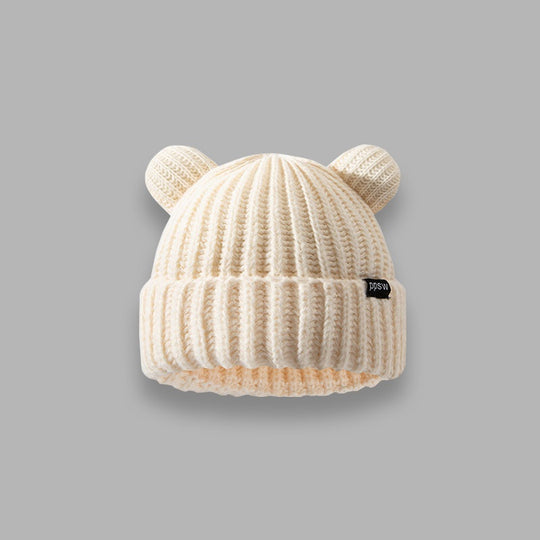 Cute Little Bear Ears Large Edition Loose Wool Hat