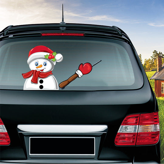 Popular Santa Claus wiper sticker can remove the car rear windshield wiper Sticker Car Stickers