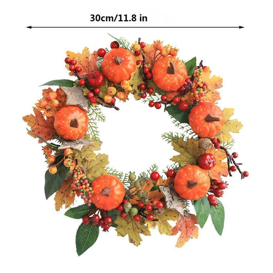 Autumn harvest decorative wreath