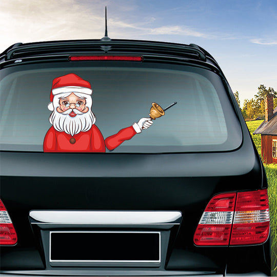 Popular Santa Claus wiper sticker can remove the car rear windshield wiper Sticker Car Stickers