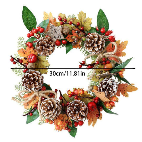 Autumn harvest decorative wreath