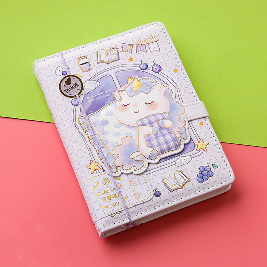 Love Limited Coloring Magnetic Buckle Leather Diary