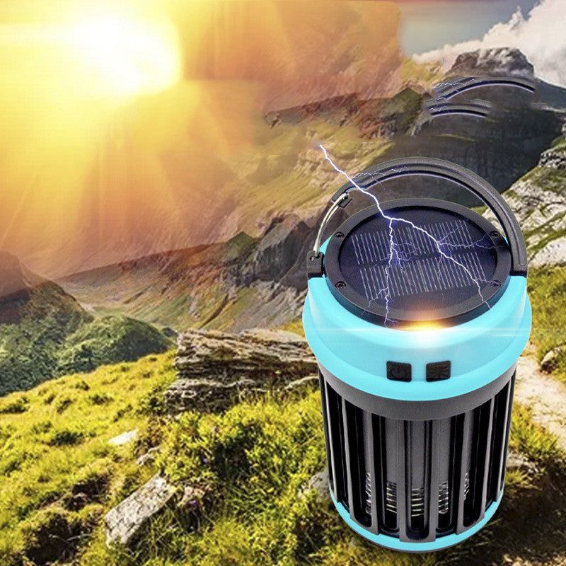 Solar Rechargeable LED Lighting Mosquito Killer