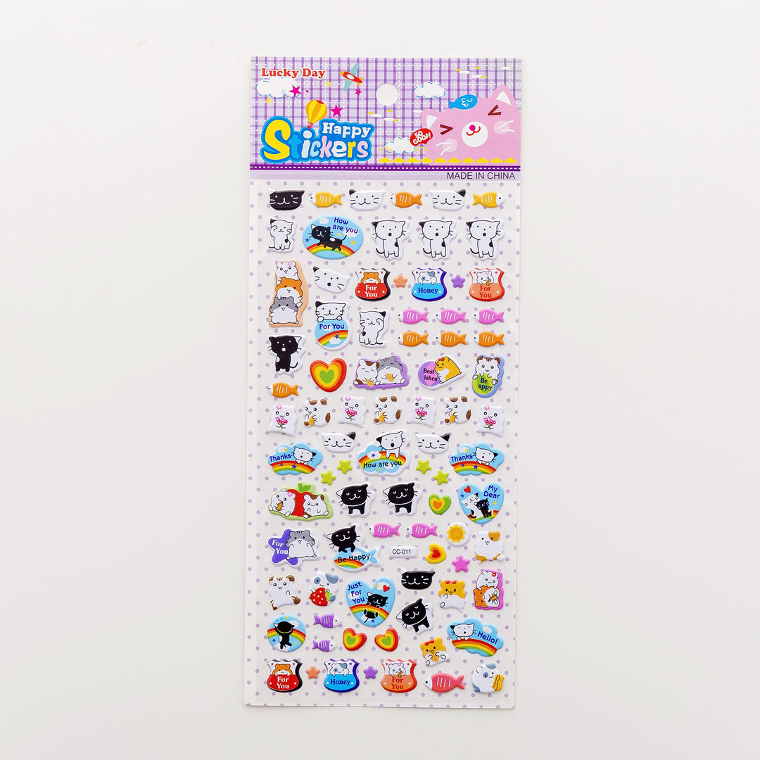 Cartoon Three-dimensional Bubble Sticker Hand Account Decoration Sticker