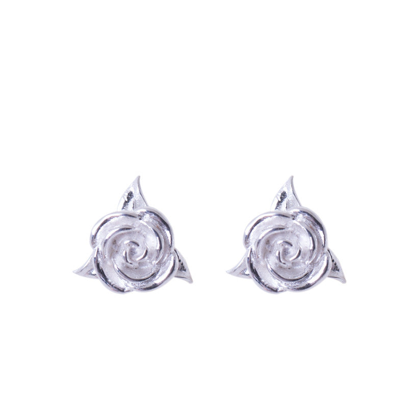 Creative jewelry rose earrings