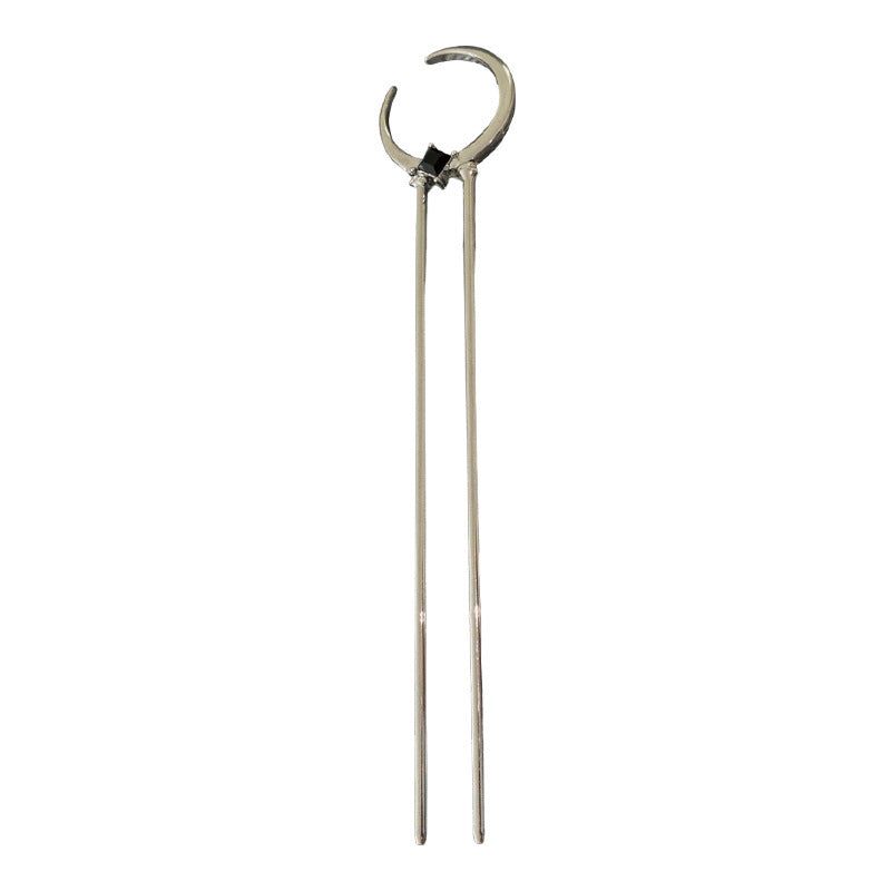 Crescent Metal U-shaped Hair Pin Simple Modern