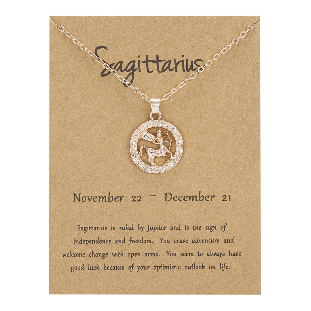 Rose Gold Round Cutout Animal Edition Twelve Constellation